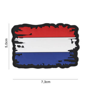 PATCH PVC NEDERLANDSE VLAG VINTAGE