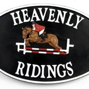 SP4002/HP SPRINGPAARD HANDBESCHILDERD NAAMBORD