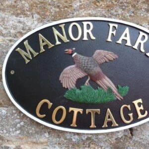 SP4013/HP FAZANT HANDBESCHILDERD NAAMBORD