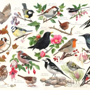 PUZZEL BIRDS IN MY GARDEN