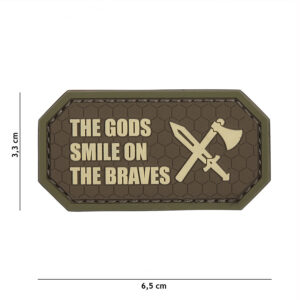 PATCH PVC 3D THE GODS SMILE ON THE BRAVE