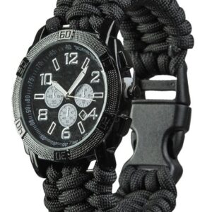 HORLOGE BLACK WATCH PARACORD BAND